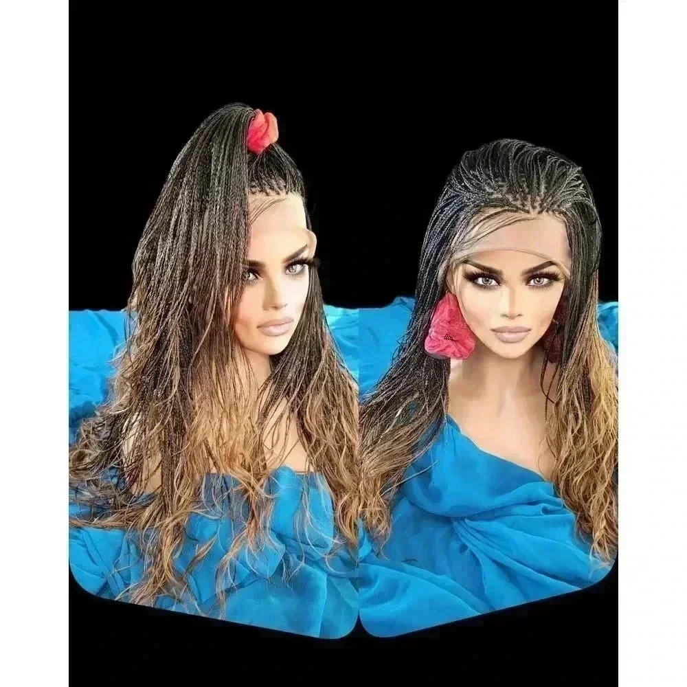 Braided wigs, Full lace Wig, 100% handmade, long braids gorgeous, ALINA, NWT